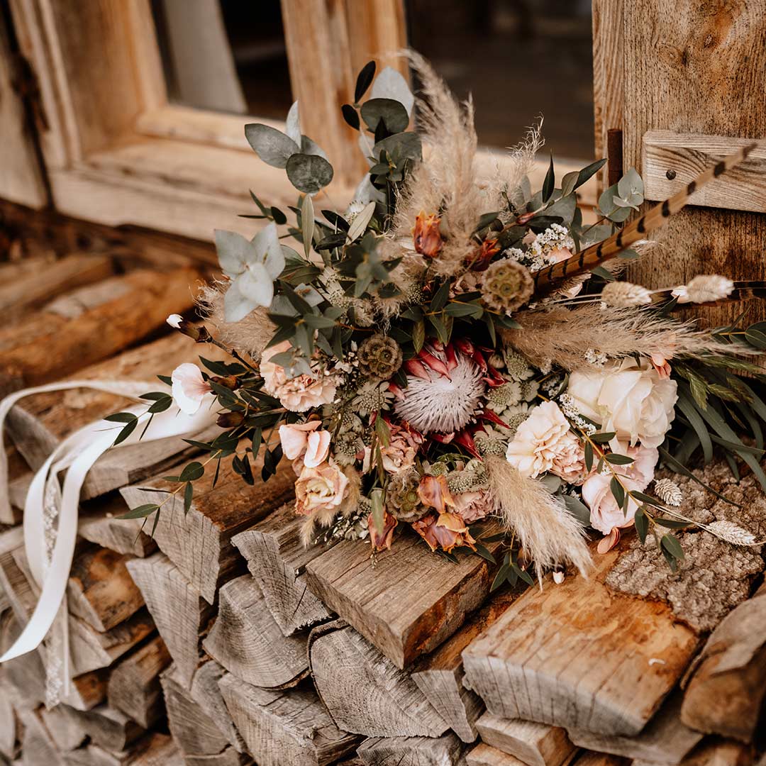 Herbsz Blumen Gesteck